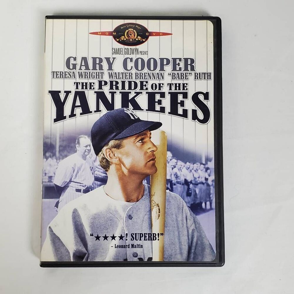 The Pride of the Yankees (DVD, 1942) Gary Cooper – Lou Gehrig Classic Biopic